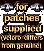velcro - in difference to the genuine item from 1930