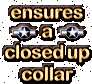 A2 - and the small hook ensures the closed collar